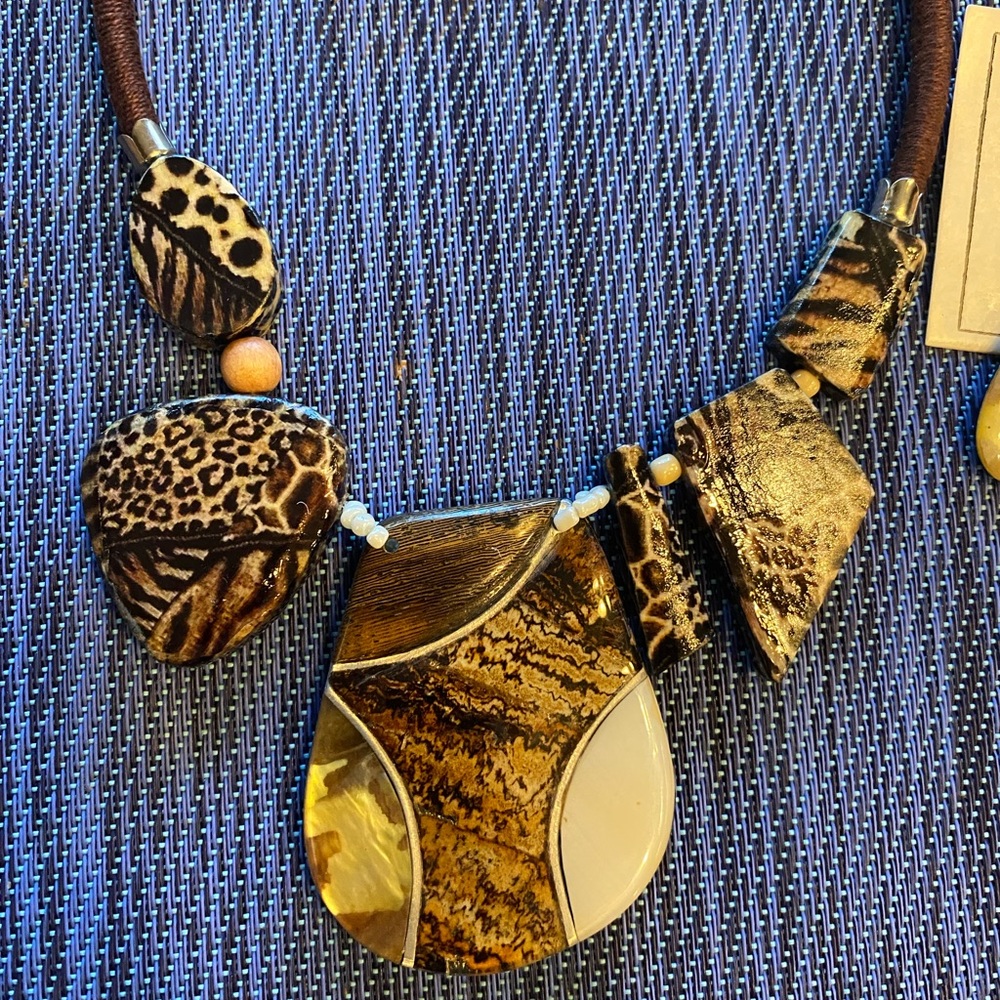 Animal print necklace necklace - Picture 1 of 3